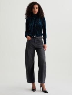 Candice Velvet Deep Lagoon Open Back Turtleneck WOMENS TOPS Photo 5