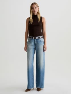 Adria Twisted Leg Jean Archaic Blue Low-Rise Wide Leg WOMENS BOTTOMS Photo 2