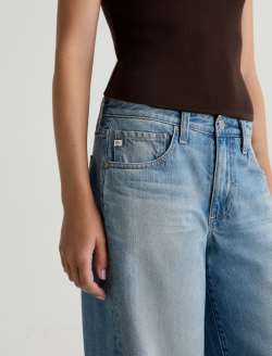 Adria Twisted Leg Jean Archaic Blue Low-Rise Wide Leg WOMENS BOTTOMS Photo 4