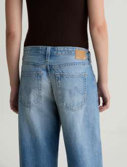 Adria Twisted Leg Jean Archaic Blue Low-Rise Wide Leg WOMENS BOTTOMS Photo 7