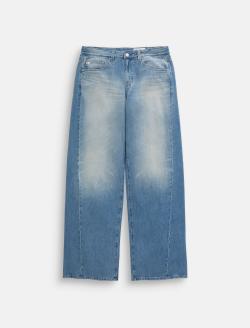 Adria Twisted Leg Jean Archaic Blue Low-Rise Wide Leg WOMENS BOTTOMS Photo 1