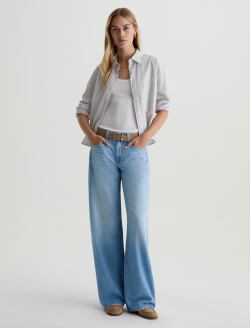 Adria Twisted Leg Jean Lake Arrowhead Low-Rise Wide Leg WOMENS BOTTOMS Photo 2