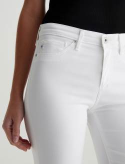 Prima Crop White Cigarette Crop WOMENS BOTTOMS Photo 3