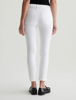 Prima Crop White Cigarette Crop WOMENS BOTTOMS Photo 7