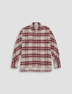 Sawtelle Shirt Desert Plaid Grey Multi Relaxed Button Up WOMENS TOPS Photo 1