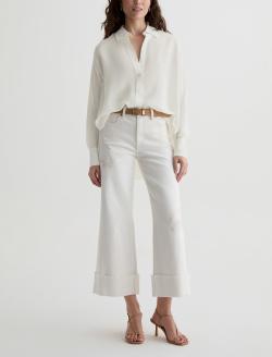 Sawtelle Shirt Powder Relaxed Button up WOMENS TOPS Photo 5