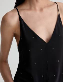 Jada Tank Rock Star Crepe Silk Vee Neck Cami WOMENS TOPS Photo 3
