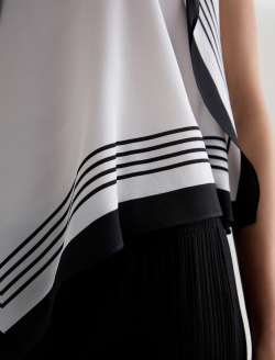 Verya Top Spritz Me Up Asymmetrical Silk Scarf  Tank WOMENS TOPS Photo 6