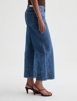 Saige Wide Leg Crop Jean Malbec Mid-Rise Fit WOMENS BOTTOMS Photo 5