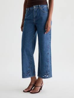 Saige Wide Leg Crop Jean Malbec Mid-Rise Fit WOMENS BOTTOMS Photo 7
