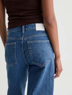 Saige Wide Leg Crop Jean Malbec Mid-Rise Fit WOMENS BOTTOMS Photo 8