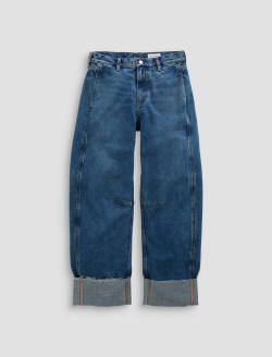 Mercer Jean 11 Years Enrich Cuffed High-Rise Barrel WOMENS BOTTOMS Photo 1