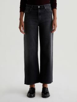 (取寄) AGジーンズ レディース サイゲ ミッド ライズ ワイド レッグ クロップ イン スーパー ブラック AG Jeans women Saige Mid Rise Wide Leg Crop In Super Black Super Black Women Saige Wide Leg Crop Nebula at AG Jeans Official Store