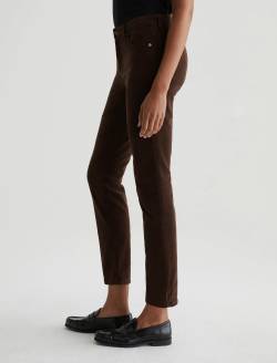 Mari Corduroy Rich Umber Corduroy Mid-Rise Slim Straight WOMENS BOTTOMS Photo 6