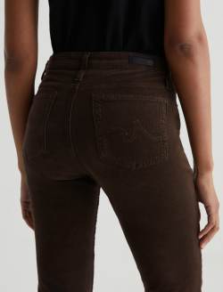 Mari Corduroy Rich Umber Corduroy Mid-Rise Slim Straight WOMENS BOTTOMS Photo 7