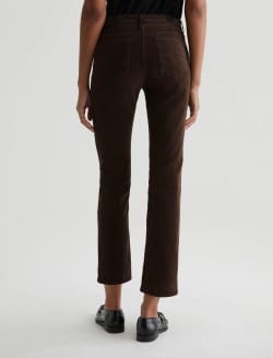 Mari Corduroy Rich Umber Corduroy Mid-Rise Slim Straight WOMENS BOTTOMS Photo 8