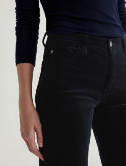 Saige Wide Leg Crop Corduroy Super Black Mid-Rise Fit WOMENS BOTTOMS Photo 4