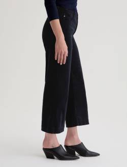 Saige Wide Leg Crop Corduroy Super Black Mid-Rise Fit WOMENS BOTTOMS Photo 5