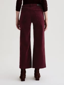 Saige Wide Leg Crop Corduroy Winery Mid-Rise Fit WOMENS BOTTOMS Photo 8