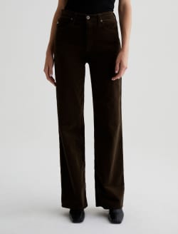 Kora Corduroy Rich Umber Corduroy High-Rise Wide Leg WOMENS BOTTOMS Photo 3