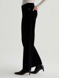 Kora Corduroy Super Black Corduroy High-Rise Wide Leg WOMENS BOTTOMS Photo 5