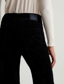 Kora Corduroy Super Black Corduroy High-Rise Wide Leg WOMENS BOTTOMS Photo 7