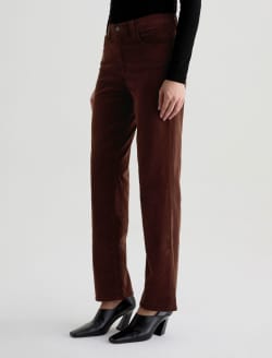 Brinley Corduroy Coffee Bean Corduroy Mid-Rise Straight WOMENS BOTTOMS Photo 6