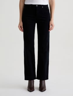 Brinley Corduroy Super Black Mid-Rise Straight WOMENS BOTTOMS Photo 3