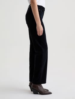 Brinley Corduroy Super Black Mid-Rise Straight WOMENS BOTTOMS Photo 5