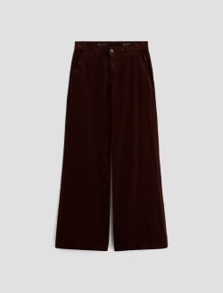 Stella Corduroy Alpine Bark Corduroy Low Slung Palazzo WOMENS BOTTOMS Photo 1