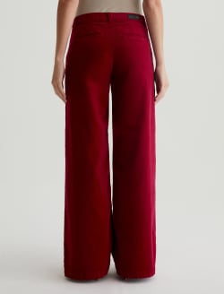 Stella Corduroy Deep Magenta Corduroy Low Slung Palazzo WOMENS BOTTOMS Photo 8
