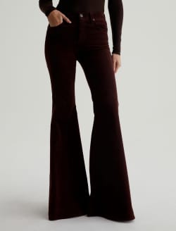 Joni Corduroy Alpine Bark Mid-Rise Super Flare WOMENS BOTTOMS Photo 3