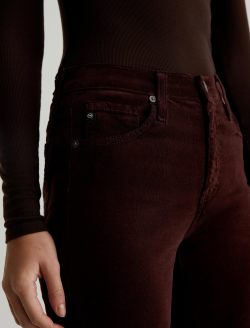 Joni Corduroy Alpine Bark Mid-Rise Super Flare WOMENS BOTTOMS Photo 4