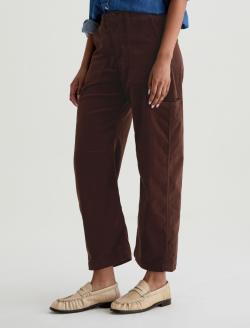 Hazal Corduroy Coffee Bean High-Rise Utility Barrel WOMENS BOTTOMS Photo 6