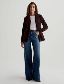 Rue Corduroy Blazer Alpine Bark Corduroy Fitted Blazer WOMENS TOPS Photo 5