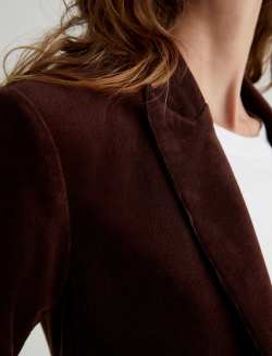 Rue Corduroy Blazer Alpine Bark Corduroy Fitted Blazer WOMENS TOPS Photo 6