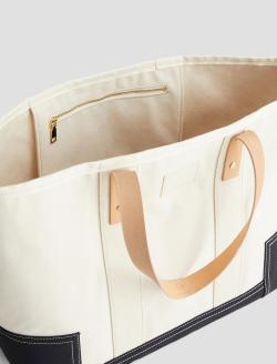 Amalfi Tote Stone White Shopper Tote Bag ACCESSORIES Photo 4