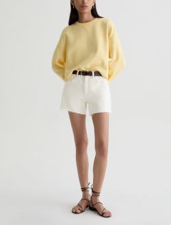 Halle Short Powder Mended High-Rise Relaxed Short WOMENS BOTTOMS Photo 2