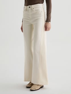 Saige Wide Leg Jean Powder/Ecru Mid-Rise Fit WOMENS BOTTOMS Photo 6