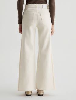 Saige Wide Leg Jean Powder/Ecru Mid-Rise Fit WOMENS BOTTOMS Photo 8