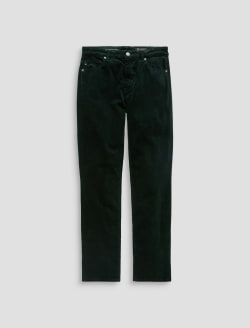Mari Velvet Pant Pine Mid-Rise Slim Straight WOMENS BOTTOMS Photo 1