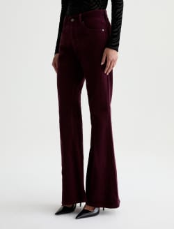 Georgia Velvet Pant Jazz Berry Relaxed Flare WOMENS BOTTOMS Photo 6