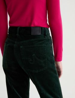 Georgia Velvet Pant Pine Relaxed Flare WOMENS BOTTOMS Photo 7
