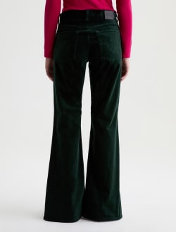 Georgia Velvet Pant Pine Relaxed Flare WOMENS BOTTOMS Photo 8