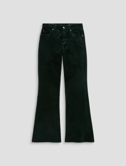 Georgia Velvet Pant Pine Relaxed Flare WOMENS BOTTOMS Photo 1