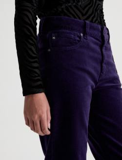 Georgia Velvet Pant Violet Vibe Relaxed Flare WOMENS BOTTOMS Photo 4