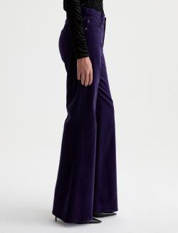 Georgia Velvet Pant Violet Vibe Relaxed Flare WOMENS BOTTOMS Photo 5