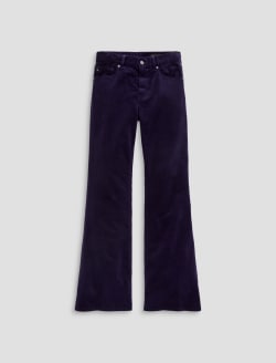 Georgia Velvet Pant Violet Vibe Relaxed Flare WOMENS BOTTOMS Photo 1