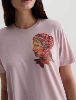 Jagger Crew Venus Red Multi Classic Graphic Tee WOMENS TOPS Photo 3