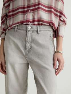 Mercer Jean Sensory Cuffed High-Rise Barrel WOMENS BOTTOMS Photo 4
